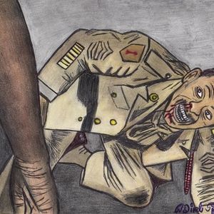 Home decor Art PRINT on paper "a soldier story"